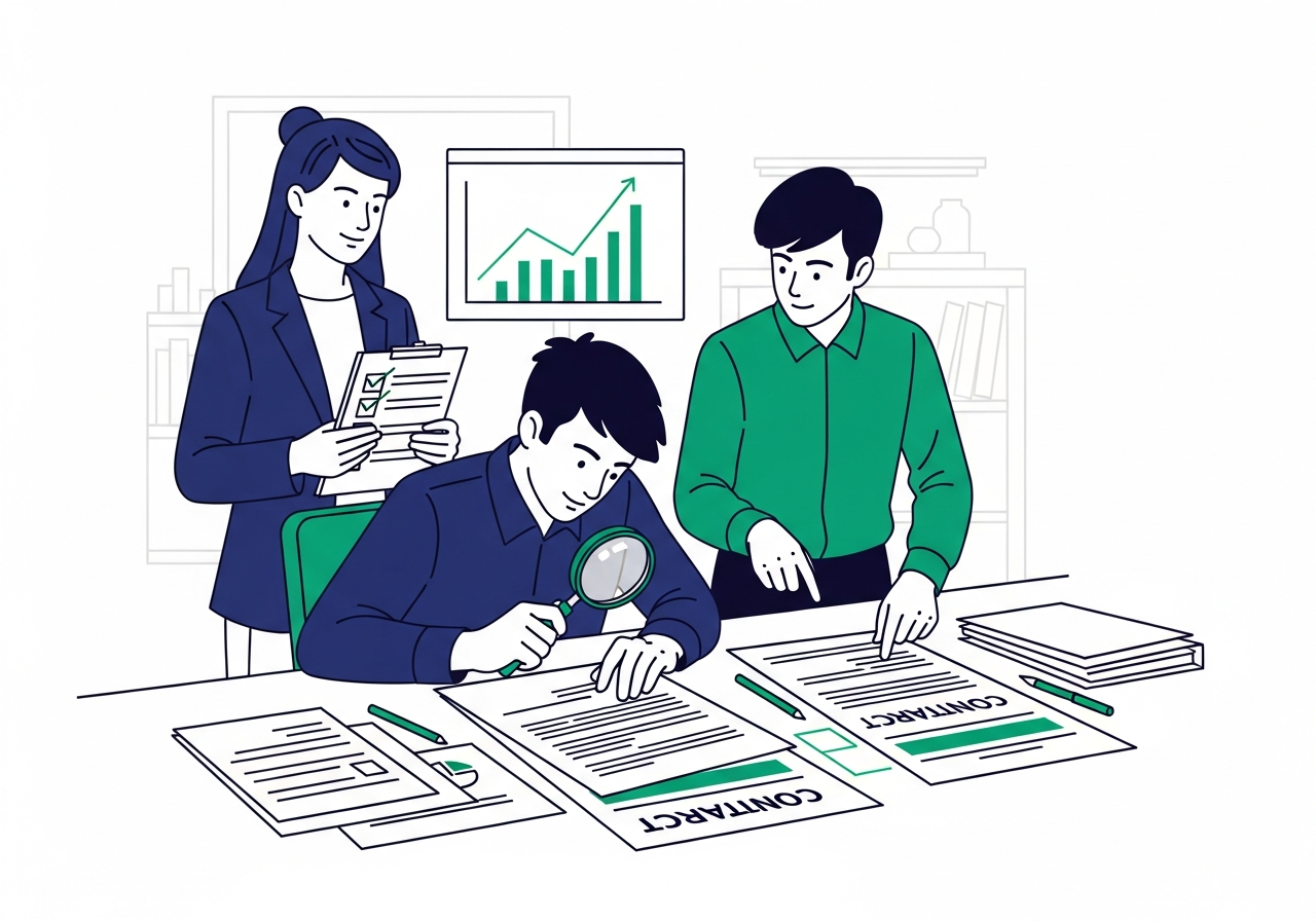 Our research team analyzing debt settlement companies